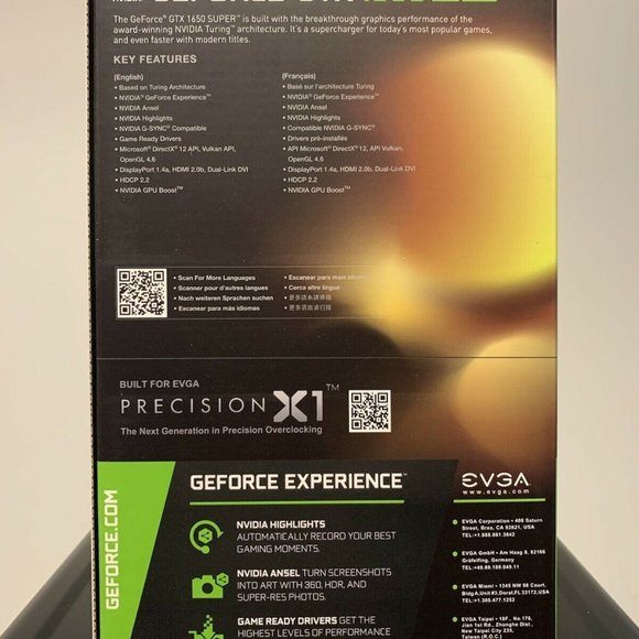 EVGA SC Ultra NVIDIA GeForce GTX 1650 Super 4GB Graphics Card, Fast Ship - Picture 2 of 4